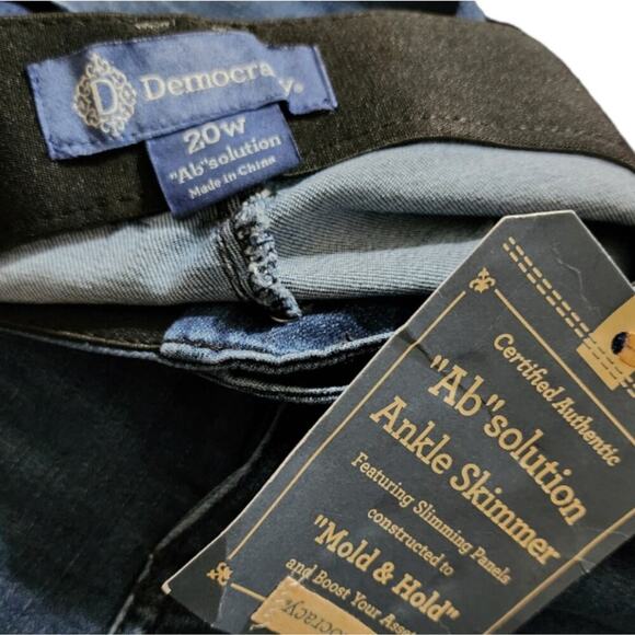 DEMOCRACY AB SOLUTION ANKLE SKIMMER STRETCH SKINNY JEANS PLUS SIZE 24 NEW! - Picture 7 of 10